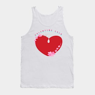 Galentines day heart Tank Top